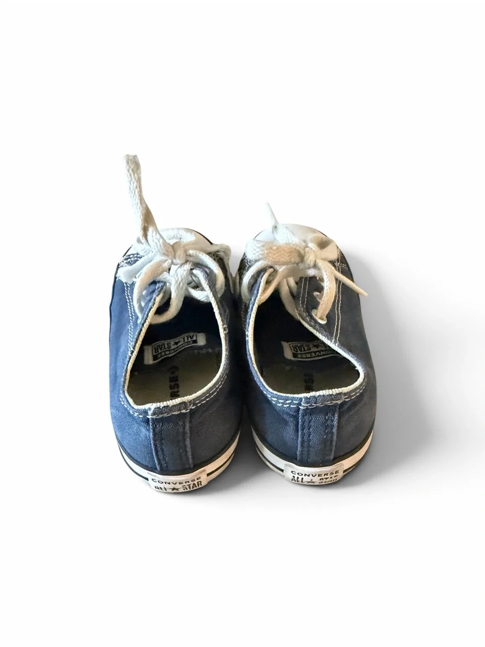 Toddler Classic Navy Converse Sneakers with White Laces